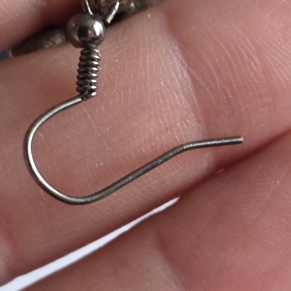 Southwestern cross earrings silver tone christian religious jewelry - Picture 6 of 13